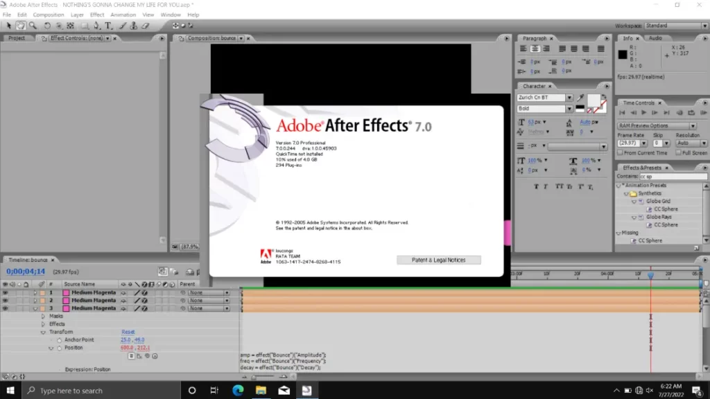 after effects portable