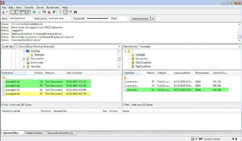 filezilla client